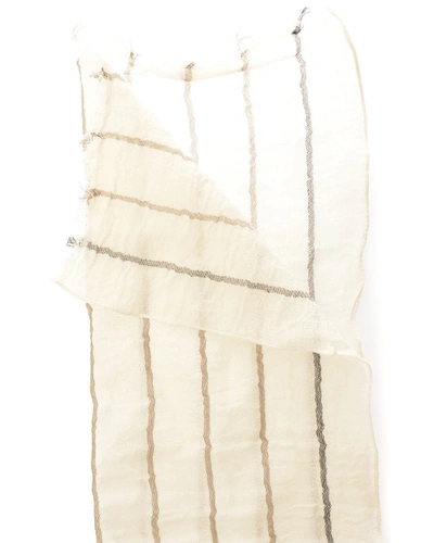 Shop Fendi Scarf Scarves Foulard In White