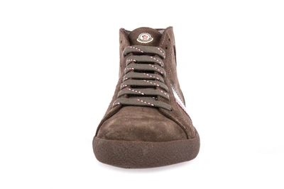 Shop Moncler Ankle Boots Sneaker In Brown