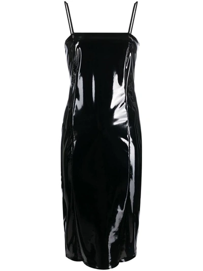 Shop Wolford Latex Short Dress In Black