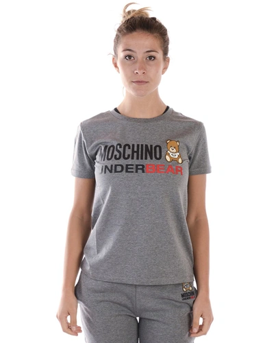 Shop Moschino Underwear Topwear In Grey