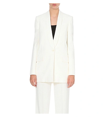 Givenchy Single-breasted Crepe Blazer In White