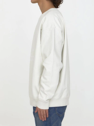 Shop Maison Margiela Numerical Logo Sweatshirt In White