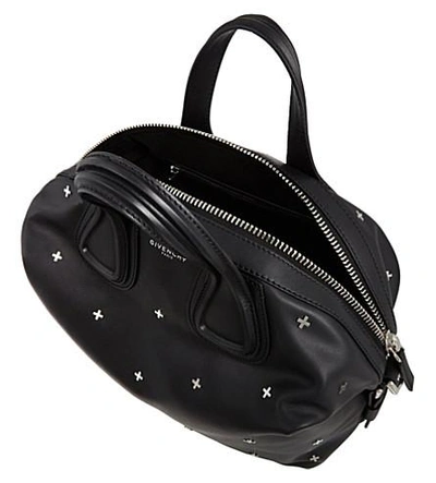 Shop Givenchy Nightingale Leather Cross-body Bag In Black