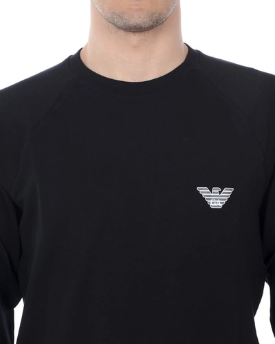 Shop Emporio Armani Underwear Sweatshirt Hoodie In Black