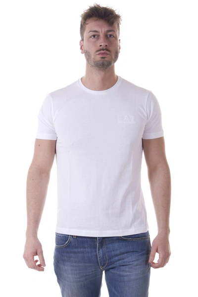 Ea7 Man T-shirt White Size 3xl Cotton In White