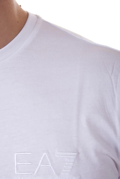 Ea7 Man T-shirt White Size 3xl Cotton In White