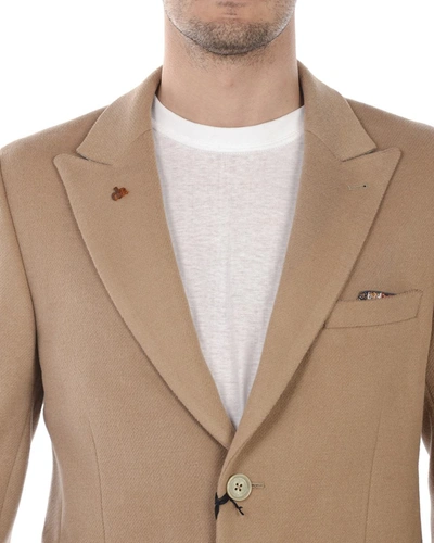 Shop Daniele Alessandrini Jacket In Beige