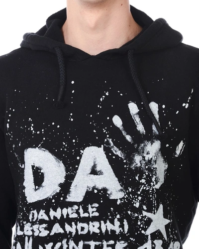Shop Daniele Alessandrini Sweatshirt Hoodie In Black