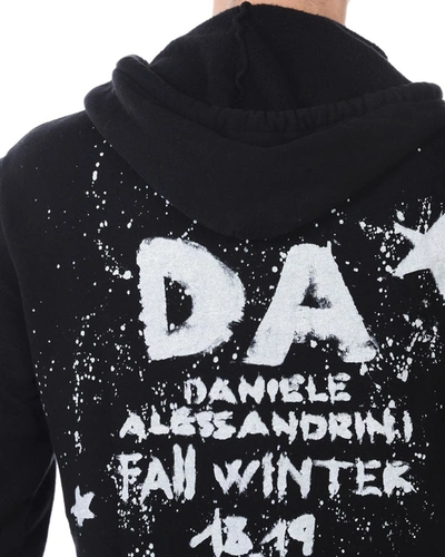 Shop Daniele Alessandrini Sweatshirt Hoodie In Black