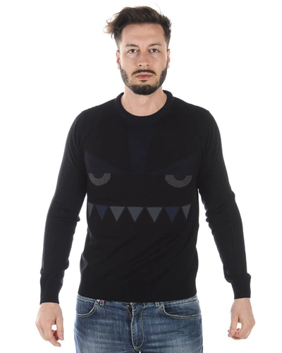 Shop Fendi Sweater In Black