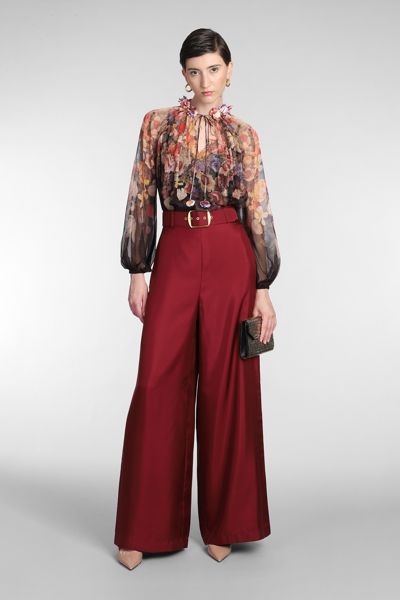 Shop Zimmermann Blouse In Multicolor Silk