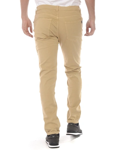 Shop Daniele Alessandrini Jeans Trouser In Beige