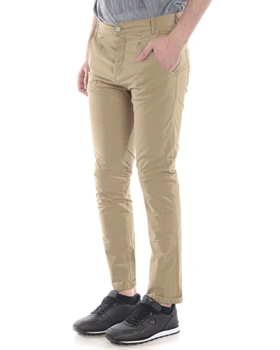 Shop Daniele Alessandrini Jeans Trouser In Beige