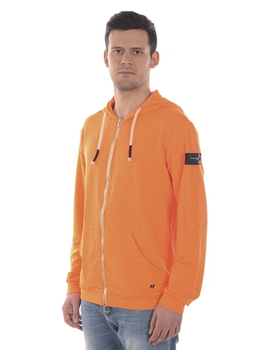 Shop Daniele Alessandrini Sweatshirt Hoodie In Orange