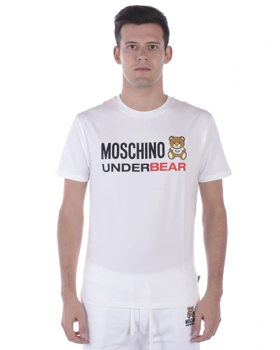 Shop Moschino Underwear Topwear In White