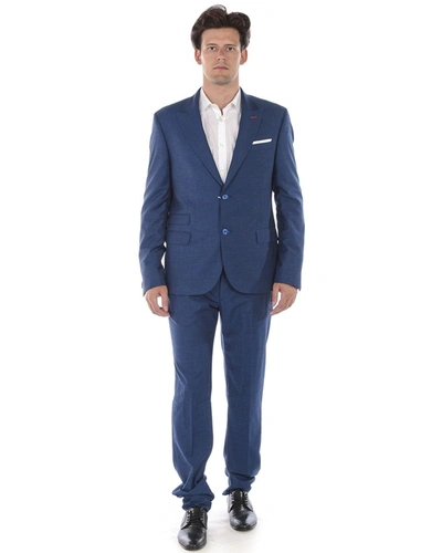Shop Daniele Alessandrini Suit In Blue