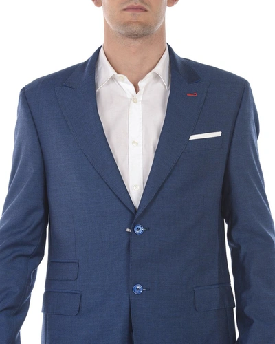 Shop Daniele Alessandrini Suit In Blue