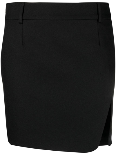 Shop Off-white Tech Drill Tailored Miniskirt In Black