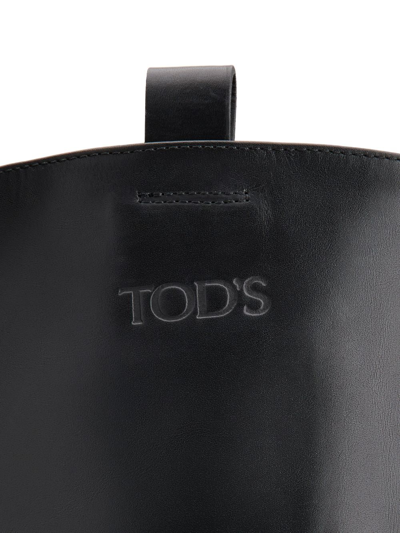 Tod's Platform Boots In Black