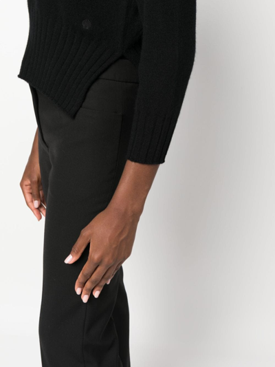 Loulou Studio Mora Three-quarter Cashmere Jumper In Black