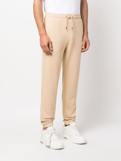 Shop Karl Lagerfeld Organic-cotton Blend Track Pant In Neutrals