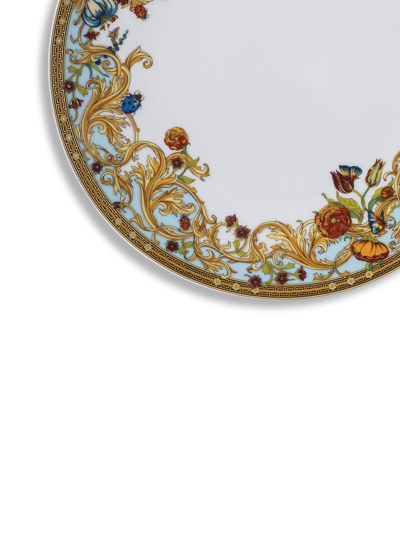 Versace Jardin De  Porcelain Dinner Plate In White