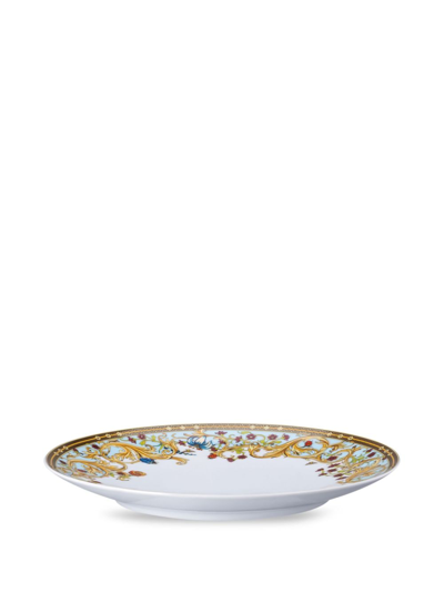 Versace Jardin De  Porcelain Dinner Plate In White