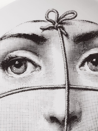 Fornasetti Tema E Variazioni Porcelain Plate (26cm) In White