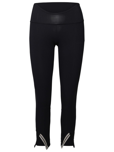 Shop Palm Angels Curved Waistband Leggings In Black