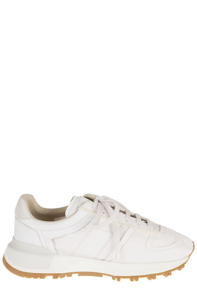 Shop Maison Margiela Side Quilt Detailed Sneakers In White