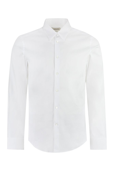 Shop Lanvin Buttoned Long In White