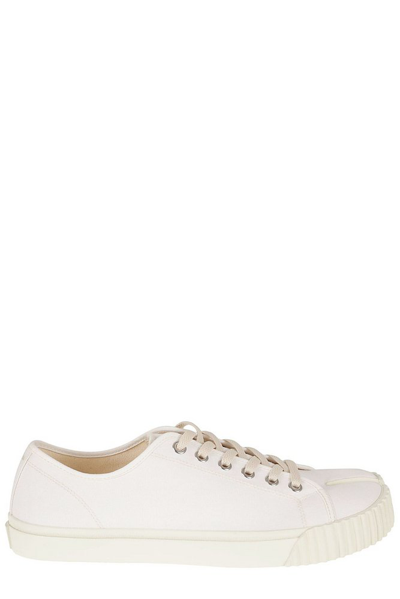 Shop Maison Margiela Cleft Toe Sneakers In White