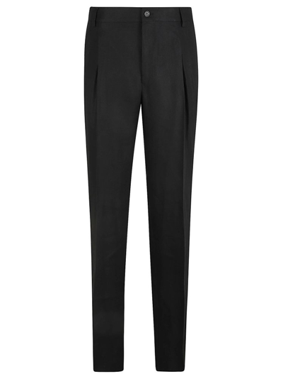 Shop Dolce & Gabbana Wide Leg Tailored Trousers In Black