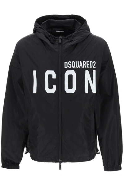 Shop Dsquared2 Be Icon Windbreaker Jacket In Default Title