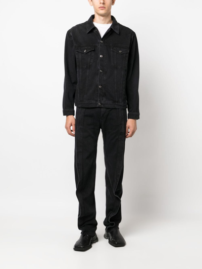 Y/project High-rise Straight Jeans In Schwarz