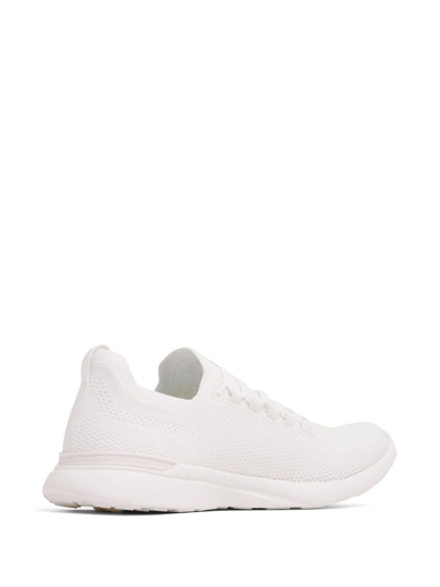 Shop Apl Athletic Propulsion Labs Techloom Breeze Mesh-panelling Sneakers In Weiss