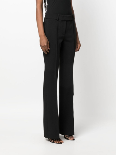 Shop Michael Michael Kors Dart-detail Tailored Trousers In Schwarz