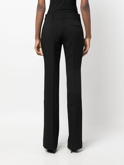 Shop Michael Michael Kors Dart-detail Tailored Trousers In Schwarz