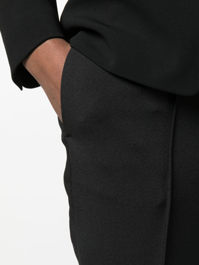 Shop Michael Michael Kors Dart-detail Tailored Trousers In Schwarz