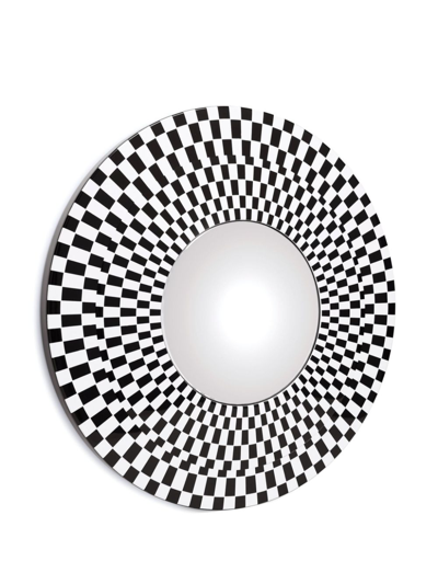Fornasetti Egocentrismo Geometric Mirror (28cm) In Weiss