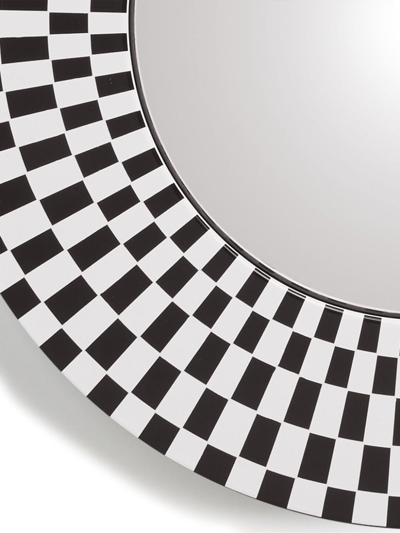 Fornasetti Egocentrismo Geometric Mirror (28cm) In Weiss