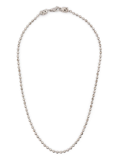 Shop Emanuele Bicocchi Small Beaded Necklace In Silber