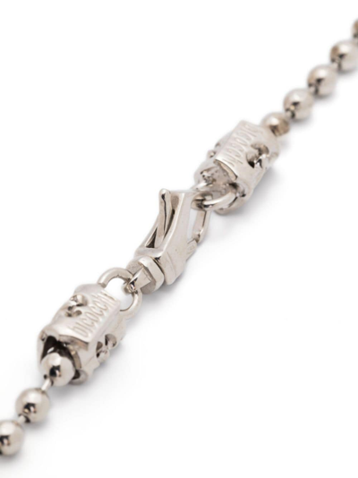 Shop Emanuele Bicocchi Small Beaded Necklace In Silber