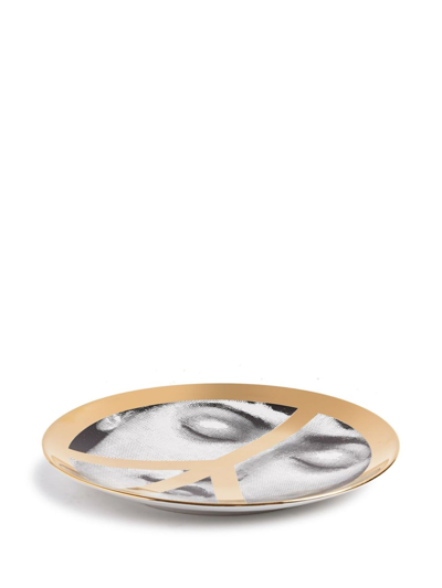 Fornasetti Variazioni N.403 Wall Plate In Schwarz