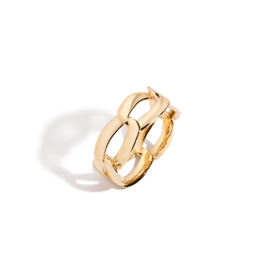 Shop Aurate New York Puffy Open Link Ring In White