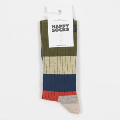 Shop Happy Socks Chunky Stripe Socks In Multi