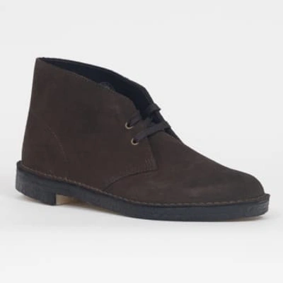Shop Clarks Originals Desert Boots In Brown Suede