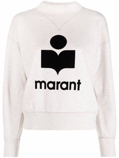 Shop Isabel Marant Étoile Moby Sweatshirt Clothing In Nude &amp; Neutrals
