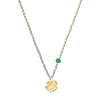 Shop A Beautiful Story Feel Aventurine Gold Coloured Necklace