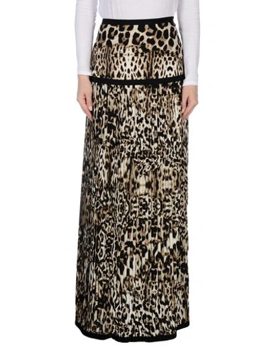 Just Cavalli Long Skirts In Sand